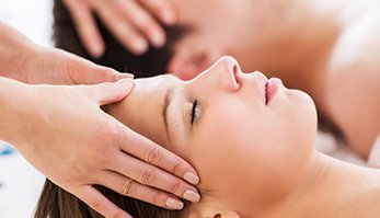 Head and Face Massage on woman