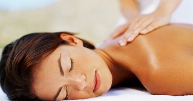 Back Massage on woman
